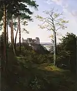 Schloss Colditz, Gemälde von Ernst Ferdinand Oehme, 1828