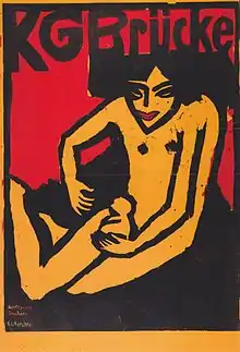 Ausstellungsplakat der Künstlergruppe Brücke