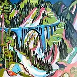 Ernst Ludwig Kirchner: Die Brücke bei Wiesen (1926)
