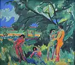 Spielende nackte Menschen, 1910, Pinakothek der Moderne, München