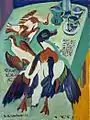 Stillleben mit Ente und Schnepfen, Ernst Ludwig Kirchner (zwischen 1912 und 1920)