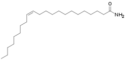 Strukturformel von Erucasäureamid