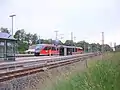 Erzgebirgsbahn im Bahnhof Niederwiesa (2019)
