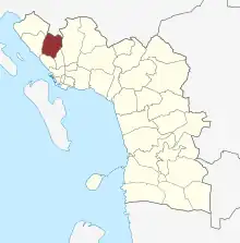 Lage des  Sogn in der Esbjerg Kommune