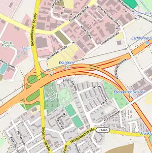 Übersichtskarte Eschborner Dreieck
