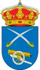 Gondomar, Provinz Pontevedra, Spanien: Gekreuzte Schwerter über einer Kanone