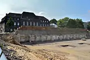 Westliche Wand der ehemaligen Luftschutzanlage östlich der heutigen Haedenkampstraße
