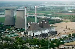 Das Kraftwerk Claus vor dem Umbau des Blocks B zu Block C