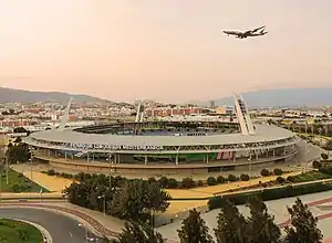 Das Estadio de los Juegos Mediterráneos in Almería (Februar 2015)