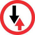 Vorrang für den Gegenverkehr