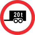 Verbot für Fahrzeuge mit Anhängern