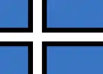 Vom Politiker Kaarel Tarand 2001 vorgeschlagene Nationalflagge Estlands