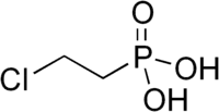 Strukturformel von 2-Chlorethylphosphonsäure