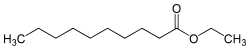 Strukturformel von Ethyldecanoat