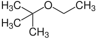 Strukturformel von Ethyl-tert-butylether