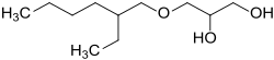 Strukturformel von Ethylhexylglycerin