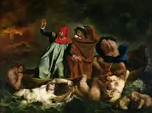 Die Dantebarke(Dante et Virgile aux enfers) (Eugène Delacroix)