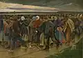 Eugène Laermans, Emigrants, central panel, 1896, Königliches Museum der Schönen Künste (Antwerpen)