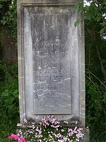 Eugen Blocher-Strübin (1882–1964), Bundesrichter, SP-Parteipräsident. Fritz Blocher-Krapf (1914–1977), Hans Blocher-Hanni (1923–2006). Grab, Wolfgottesacker, Basel