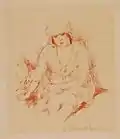 Junge Frau mit Haube