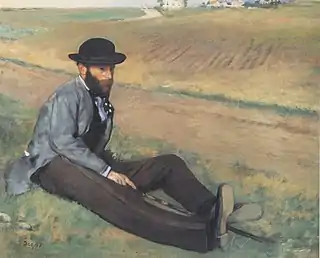 Edgar Degas:  Porträt des Eugène Manet
