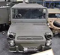 Europa-Jeep Hotchkiss-Büssing-Lancia Frontansicht