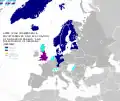 Heutige Ausbreitung