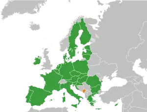 Montenegro und die EU in Europa