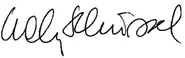 Unterschrift von Wolfgang Schüssel