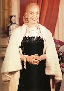Eva Perón, ausgelassener Hermelin (1950)