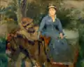 Seitsitz mit Fußstütze: Der Ritt auf dem Esel, Eva Gonzalès, 1880