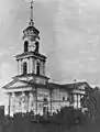 Die evangelisch-lutherische Kirche in Balzer, erbaut 1851, zerstört im 20. Jahrhundert