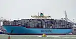 Evelyn Maersk im Hafen Rotterdam