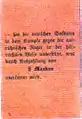 Originaltext: – hat die deutschen Soldaten in dem Kampfe gegen die aufrührerischen Neger in der aufrichtigsten Weise unterstützt, was durch Auszahlung von 8 Marken anerkannt wird.