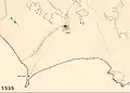 Stadtgebiet von Lima zur Stadtgründung (1535)