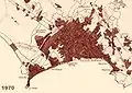 Stadtgebiet von Lima und Callao um 1970