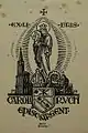 Exlibris mit dem Wappen Bischofs Ruch