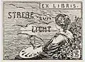Exlibris: „Strebe zum Licht“