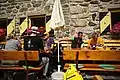 Rast auf der Terrasse