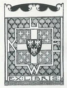 Exlibris von Magnus Conrad Armin von Fölkersam, 1899