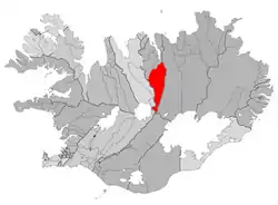 Lage von Eyjafjarðarsveit