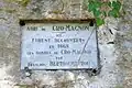 Tafel an der Fundstelle des Cro-Magnon-Menschen