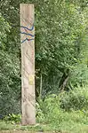 Wasserstele an der Querung des Grünen Rings Hannover über die Fösse am Velberholz