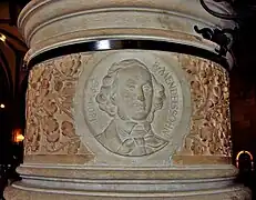 Säulenrelief im Hamburger Rathaus
