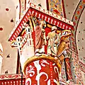 Kapitell 4: Christus erscheint Jüngern, links himmlisches Jerusalem