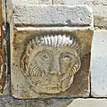 Portalskulptur, Kopf eines Mannes