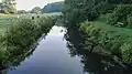 Füsinger Au mit Unterwasservegetation am Broholm im FFH-Gebiet
