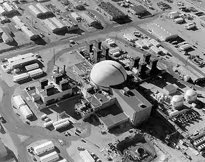 Luftaufnahme der Fast Flux Test Facility