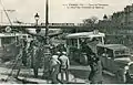 Der Cours de Vincennes zwischen 1921 und 1931, mit der Tram 121 der STCRP und einem Bus BA der Linie Fontenay – Rue Taitbout