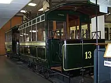 Beiwagen 13 im Frankfurter Verkehrsmuseum